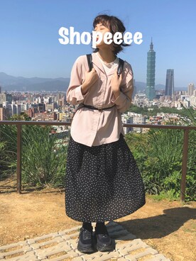 shopeeeeさん（レディース・159cm）の春コーディネート