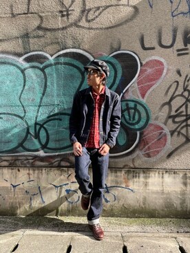 「menswear」｜「アイテム（デニムジャケット）」を使った、Ryushinさん（メンズ・177cm）の春コーディネート