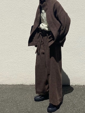 「amachi.（アマチ）のアイテム」を使った、koribieさん（メンズ・160cm）の秋コーディネート