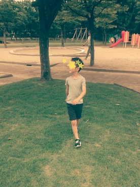 「coen（コーエン）のアイテム（その他）」を使った、satoshiさん（キッズ・120cm）の夏コーディネート