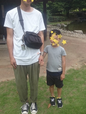 「HUMIS（ヒューミス）のアイテム」を使った、satoshiさん（メンズ・179cm）の夏コーディネート