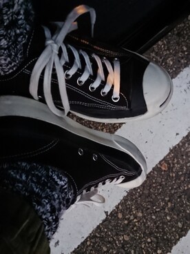 「CONVERSE ADDICT（コンバースアディクト）のJACK PURCELL LEATHER（スニーカー）」を使った、satoshiさん（メンズ・179cm）の秋コーディネート