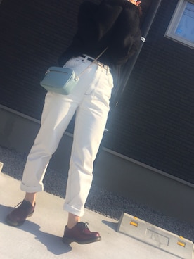 「ハイウエストストレートジーンズ」｜kyonさん（レディース・160cm）の春コーディネート