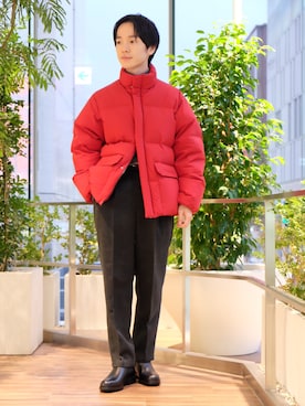 「URBAN RESEARCH（アーバンリサーチ）のアイテム（ダウンジャケット/コート）」を使った、OHBUCHI TAKUYAさん（メンズ・170cm）の冬コーディネート