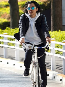 「WWS（ワークウェアスーツ）のアイテム」を使った、WWSさん（メンズ・168cm）の春コーディネート