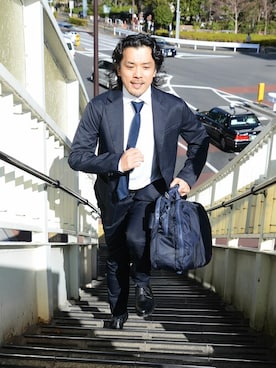 「WWS（ワークウェアスーツ）のアイテム」を使った、WWSさん（メンズ・168cm）の春コーディネート