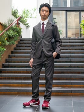 「WWS（ワークウェアスーツ）のアイテム」を使った、WWSさん（メンズ・176cm）の春コーディネート