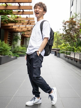 「WWS（ワークウェアスーツ）のアイテム」を使った、WWSさん（メンズ・168cm）の春コーディネート