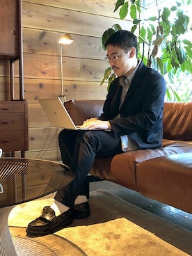 「アイテム（テーラードジャケット）」を使った、WWSさん（メンズ・175cm）の夏コーディネート