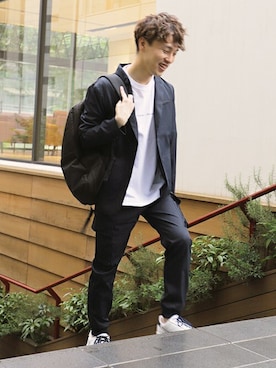 「WWS（ワークウェアスーツ）のアイテム」を使った、WWSさん（メンズ・168cm）の夏コーディネート