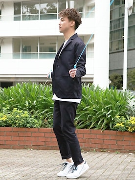 「WWS（ワークウェアスーツ）のアイテム」を使った、WWSさん（メンズ・168cm）の秋コーディネート