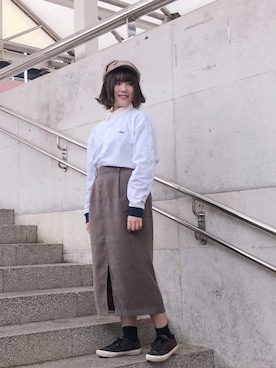 「SEVENDAYS=SUNDAY（セブンデイズサンデイ）のアイテム（キャップ）」を使った、Yume さん（レディース・158cm）の秋コーディネート