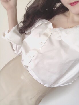 「UNTITLED（アンタイトル）のアイテム（スカート）」を使った、meronさん（レディース・153cm）の春コーディネート
