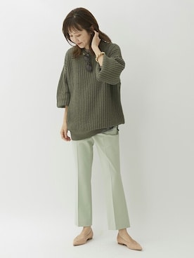 「plage（プラージュ）のアイテム（アクセサリー）」を使った、MYHさん（レディース・166cm）の冬コーディネート