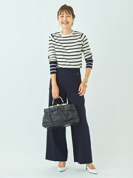 「plage（プラージュ）のアイテム（アクセサリー）」を使った、MYHさん（レディース・166cm）の秋コーディネート