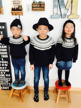 みつわさん（キッズ・100cm）の冬コーディネート