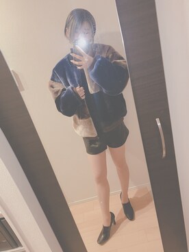 「SpRay PREMIUM（スプレイプレミアム）のアイテム（ジャケット/アウター）」を使った、ninaさん（レディース・155cm）の冬コーディネート