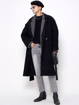 Zara ザラ のブーツ グレー系 を使ったメンズ人気ファッションコーディネート Wear