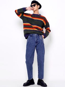 「TONE SELECT GOODS（トーンセレクトグッズ）のアイテム（ハンチング/ベレー帽）」を使った、Song  さん（メンズ・178cm）の冬コーディネート