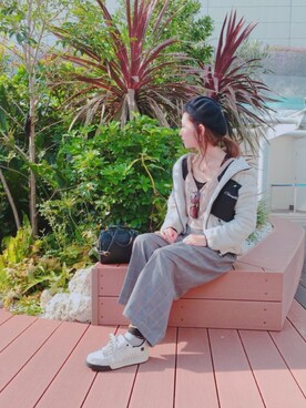 「SEVENDAYS=SUNDAY（セブンデイズサンデイ）のアイテム（ハンチング/ベレー帽）」を使った、kana¨̮*さん（レディース・161cm）の秋コーディネート