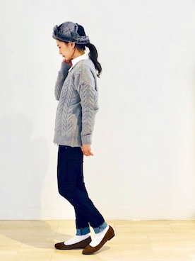 「AMERICAN HOLIC」｜kana¨̮*さん（レディース・161cm）の冬コーディネート