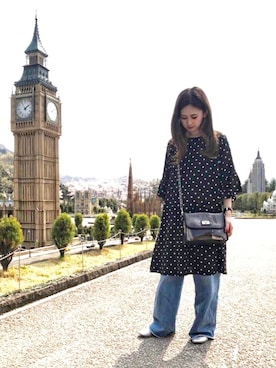 「H&M（エイチ・アンド・エム）のアイテム（ワンピース/ドレス）」を使った、kana¨̮*さん（レディース・161cm）の春コーディネート