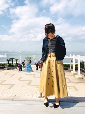 「AMERICAN HOLIC」｜kana¨̮*さん（レディース・161cm）の春コーディネート