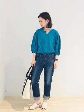 「AMERICAN HOLIC」｜kana¨̮*さん（レディース・161cm）の春コーディネート