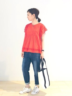 「AMERICAN HOLIC」｜kana¨̮*さん（レディース・161cm）の春コーディネート