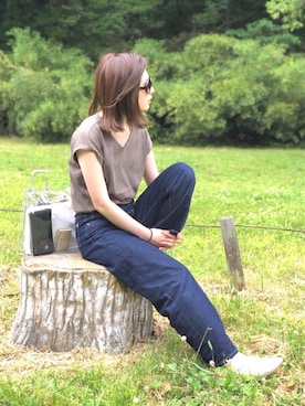 「AMERICAN HOLIC」｜kana¨̮*さん（レディース・161cm）の春コーディネート