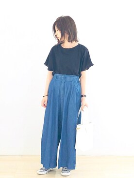 「AMERICAN HOLIC」｜kana¨̮*さん（レディース・161cm）の夏コーディネート