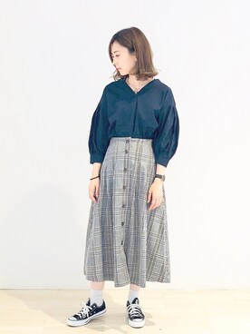 「AMERICAN HOLIC」｜kana¨̮*さん（レディース・161cm）の夏コーディネート