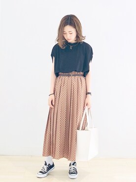 「AMERICAN HOLIC」｜kana¨̮*さん（レディース・161cm）の夏コーディネート