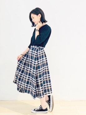 「AMERICAN HOLIC」｜kana¨̮*さん（レディース・161cm）の夏コーディネート