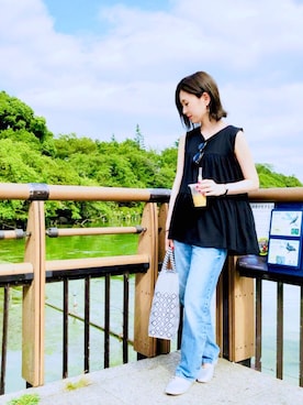 「AMERICAN HOLIC」｜kana¨̮*さん（レディース・161cm）の夏コーディネート