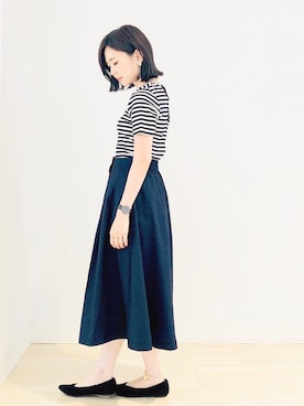 「AMERICAN HOLIC」｜kana¨̮*さん（レディース・161cm）の夏コーディネート