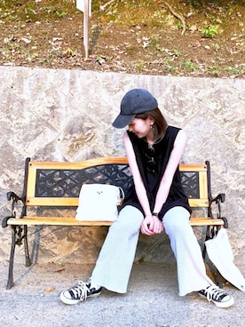 「AMERICAN HOLIC」｜kana¨̮*さん（レディース・161cm）の夏コーディネート