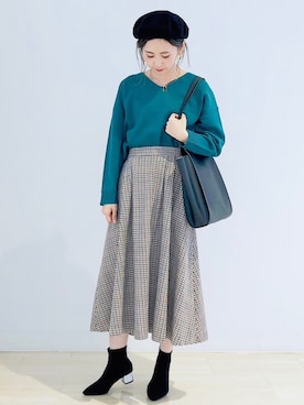 「AMERICAN HOLIC」｜kana¨̮*さん（レディース・161cm）の秋コーディネート