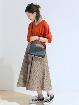 「AMERICAN HOLIC」｜kana¨̮*さん（レディース・161cm）の秋コーディネート