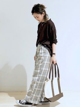 「AMERICAN HOLIC」｜kana¨̮*さん（レディース・161cm）の秋コーディネート