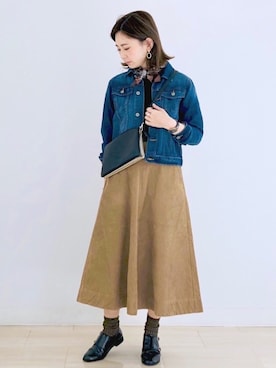 「AMERICAN HOLIC」｜kana¨̮*さん（レディース・161cm）の秋コーディネート