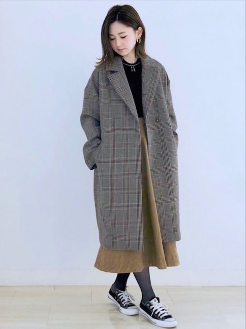 AMERICAN HOLICkana¨̮*さんのスカート「コーデュロイフレアスカート(AMERICAN HOLIC|アメリカンホリック)」を使ったコーディネート