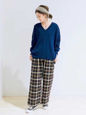 「AMERICAN HOLIC」｜kana¨̮*さん（レディース・161cm）の秋コーディネート