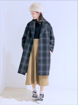「AMERICAN HOLIC」｜kana¨̮*さん（レディース・161cm）の冬コーディネート