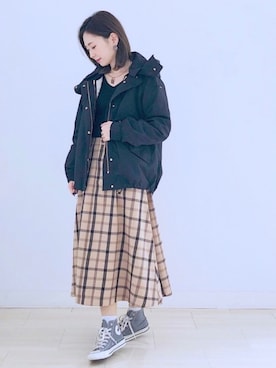 「AMERICAN HOLIC」｜kana¨̮*さん（レディース・161cm）の冬コーディネート