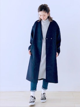 「AMERICAN HOLIC」｜kana¨̮*さん（レディース・161cm）の冬コーディネート