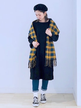 「AMERICAN HOLIC」｜kana¨̮*さん（レディース・161cm）の冬コーディネート