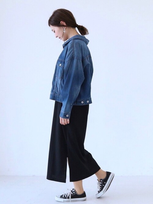 AMERICAN HOLICkana¨̮*さんのデニムジャケット「デニムビッグGジャン(AMERICAN HOLIC|アメリカンホリック)」を使ったコーディネート