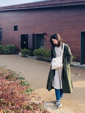 「coca（coca）（コカ）のアイテム（ジャケット/アウター）」を使った、kana¨̮*さん（レディース・161cm）の冬コーディネート