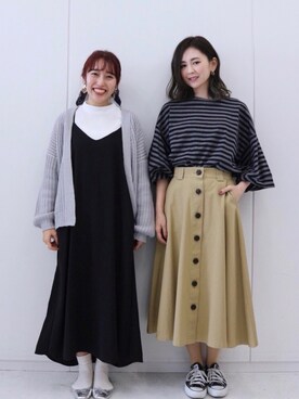 「AMERICAN HOLIC」｜kana¨̮*さん（レディース・161cm）の冬コーディネート